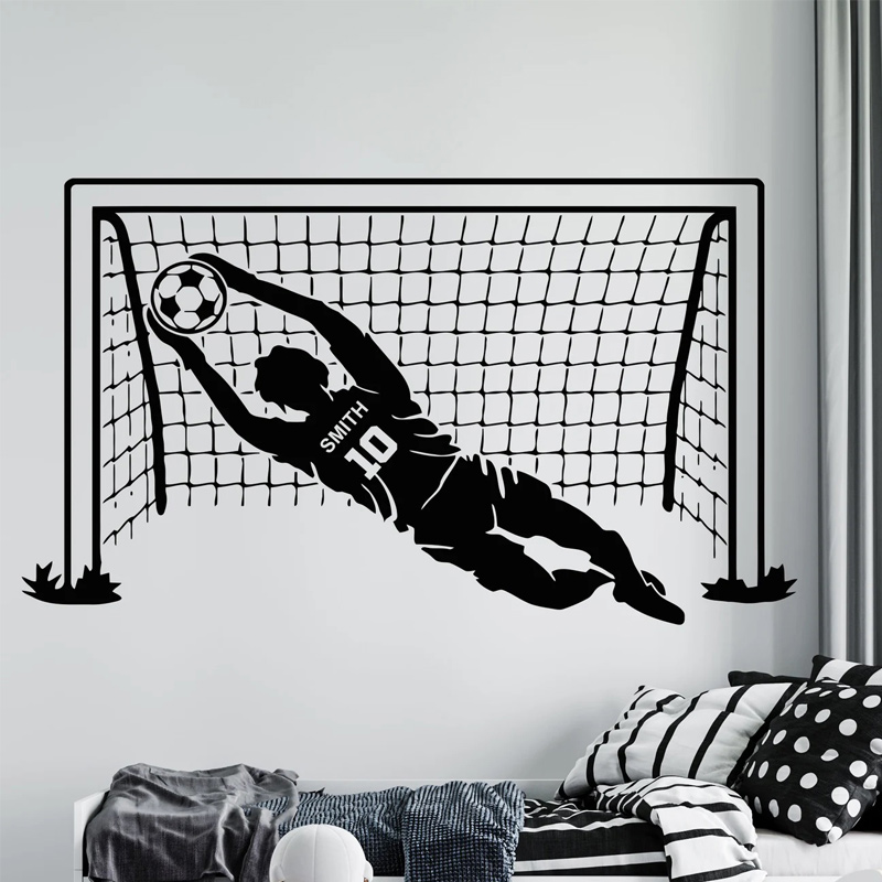 Wallstickers - Fotbollsmålvakt / Personlig