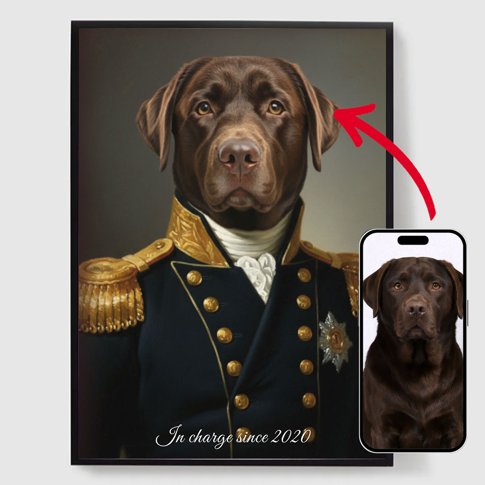 Personlig Poster - Admiral Husdjursduk - AI Poster