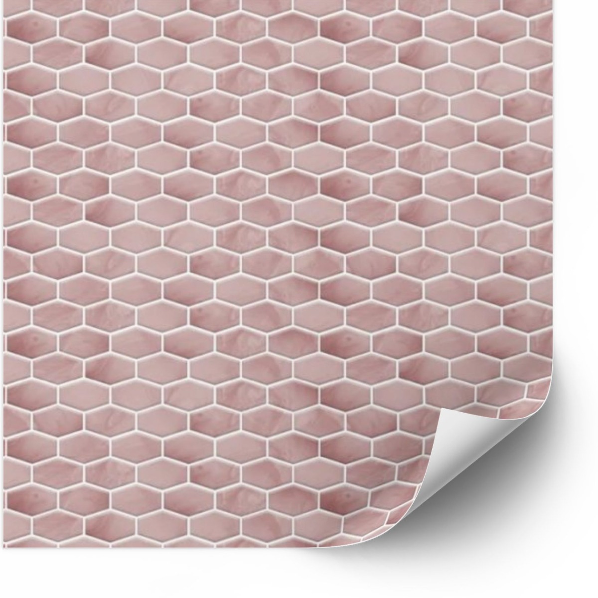 Kakelklistermärke - Peel and Stick Kakel / Rose / 24 st