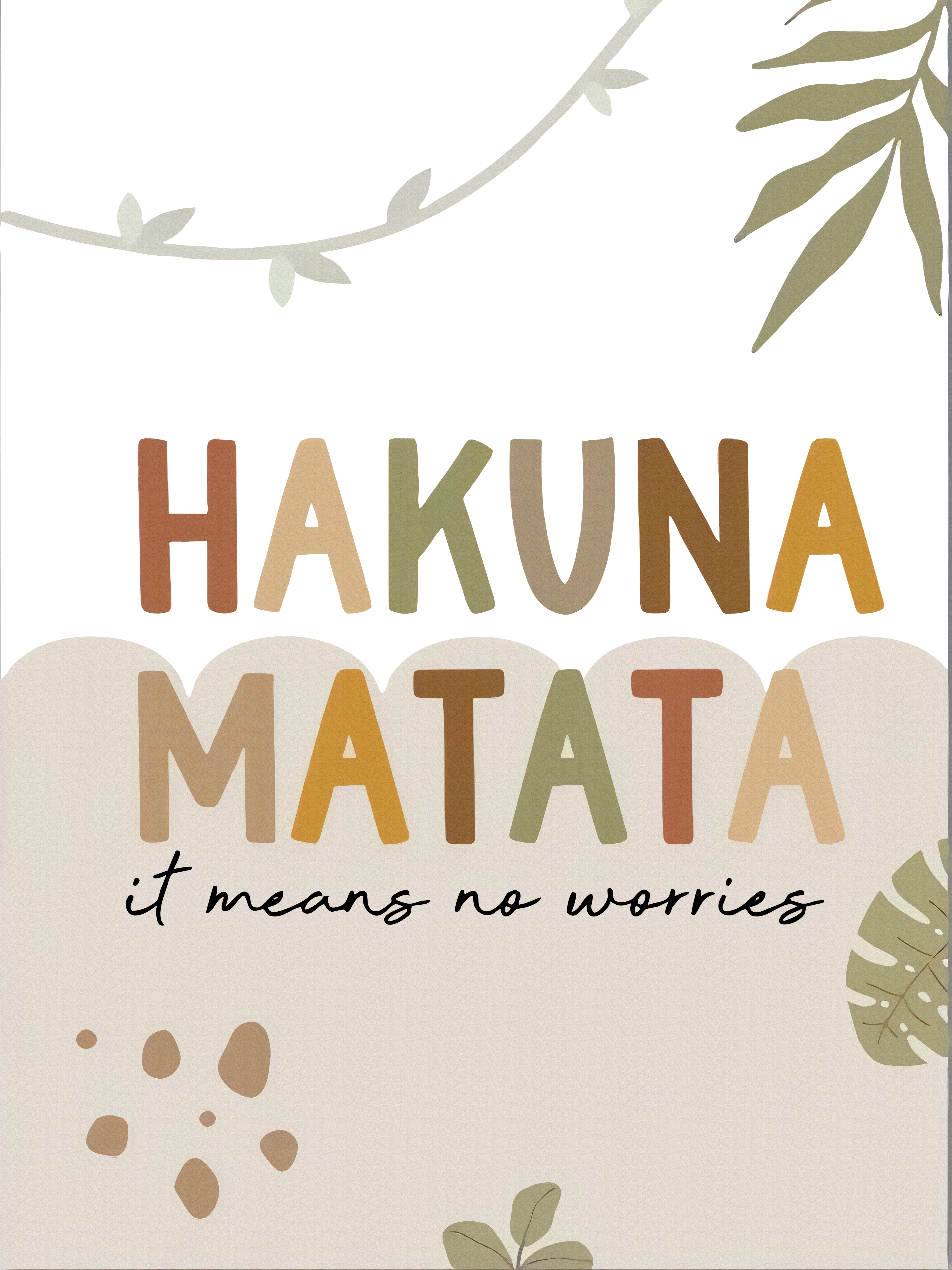 Affisch - Hakuna Matata