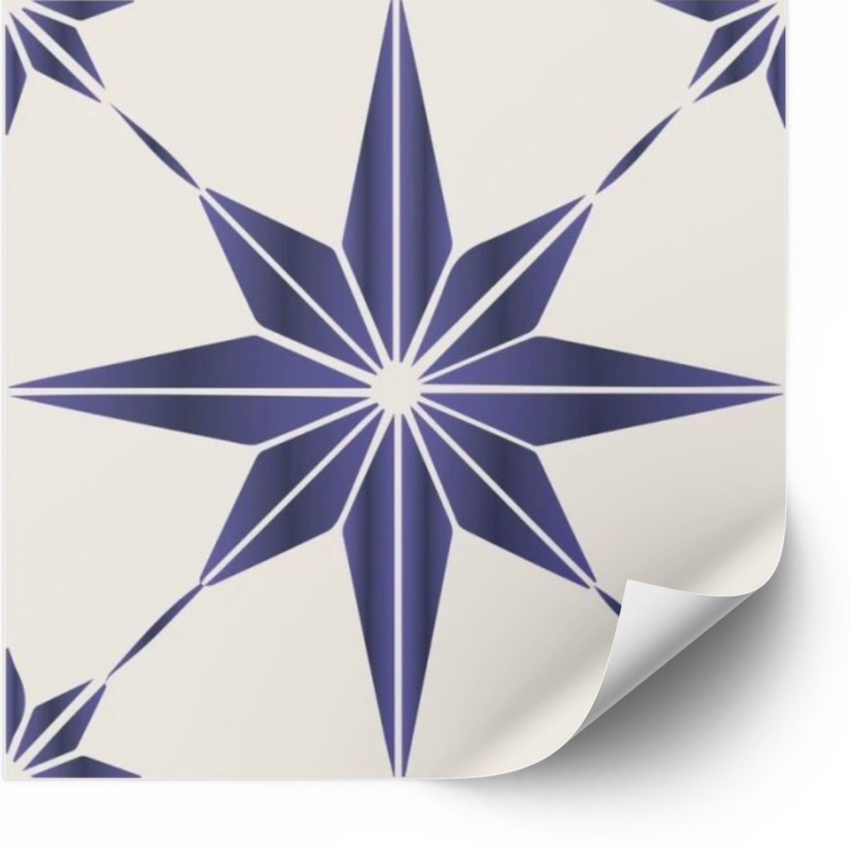 Kakelklistermärke -  Blue Peel and Stick Kakel / 24 st