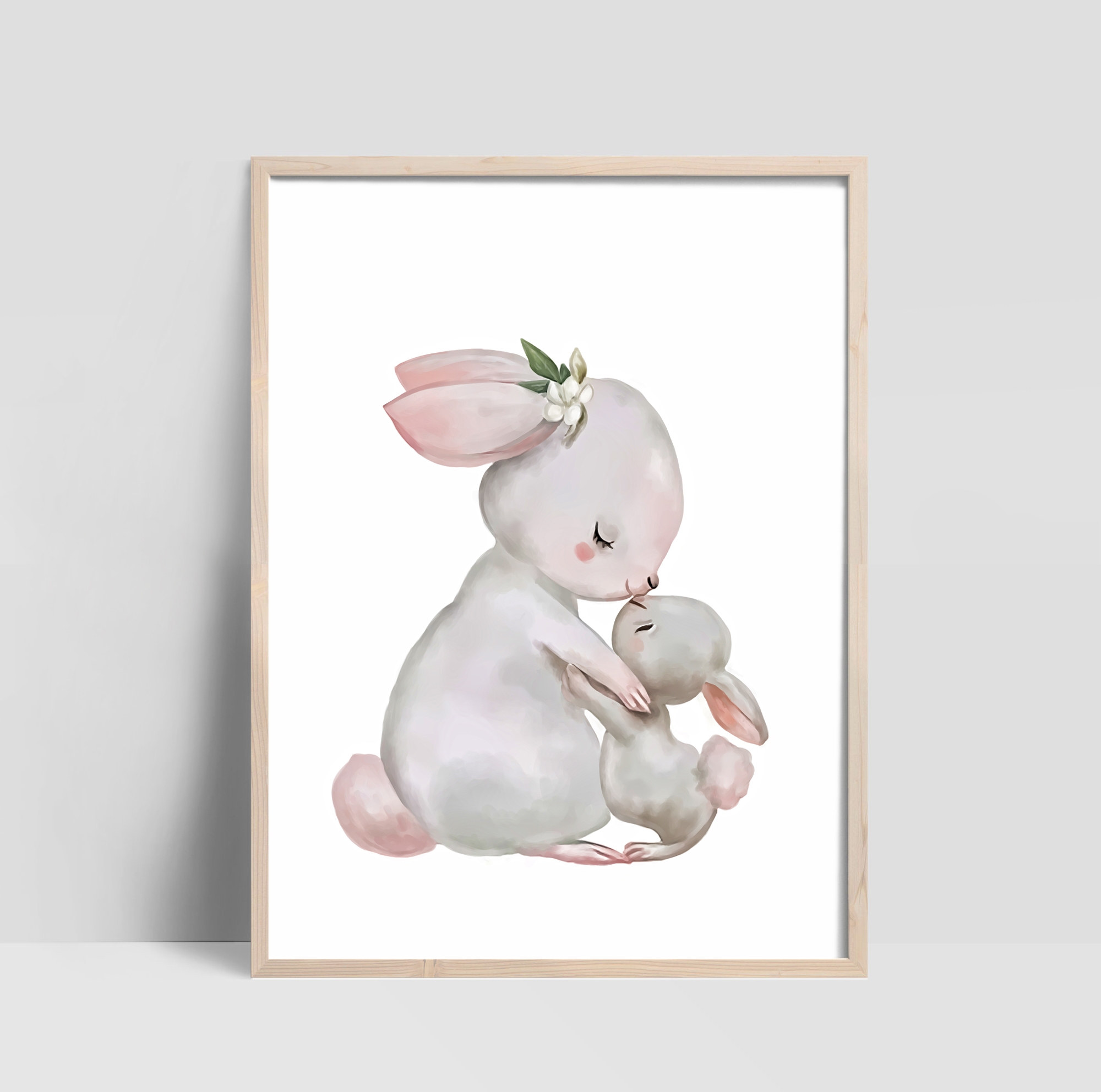 Poster - Kanin med Baby Kanin