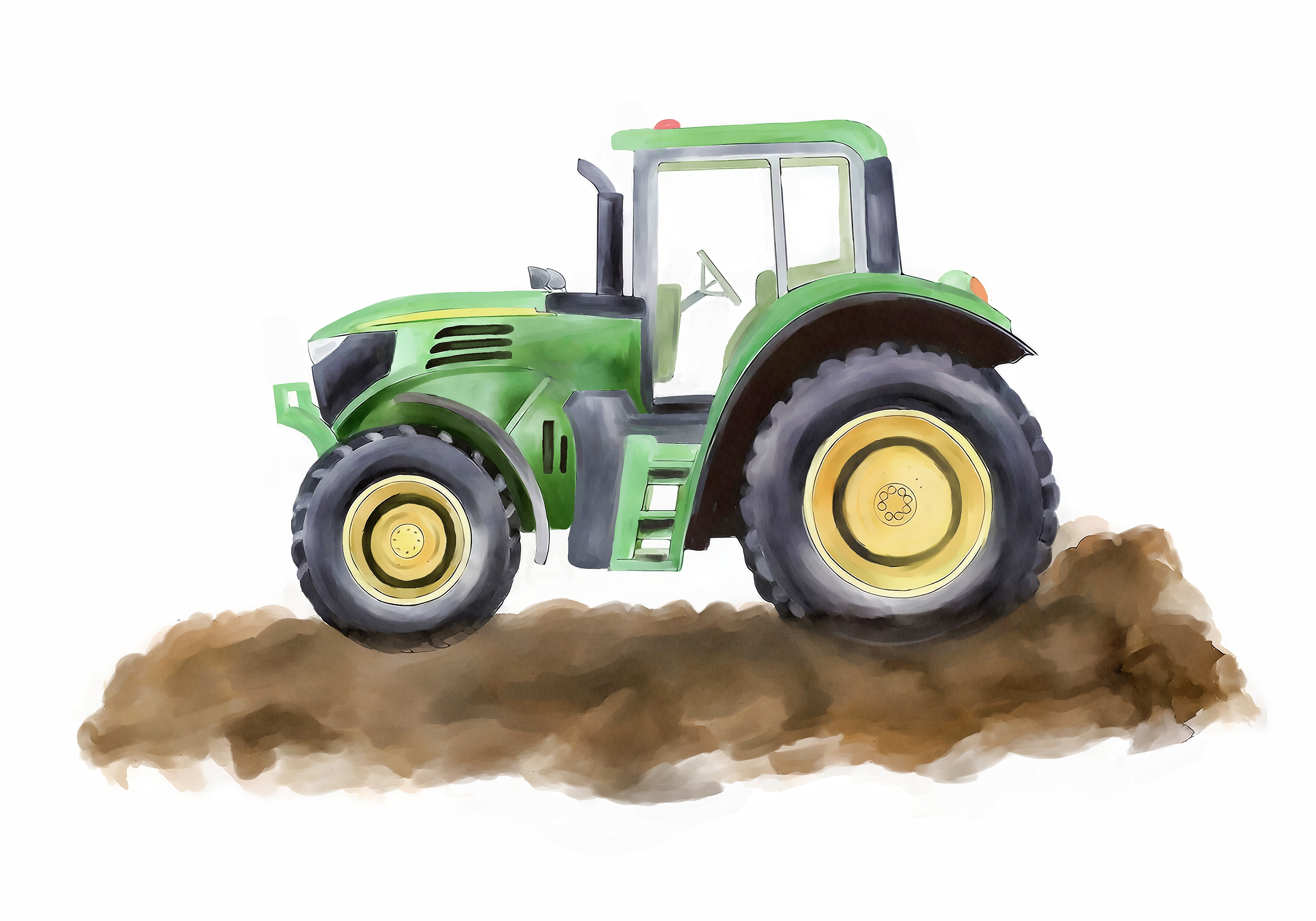 Poster - Traktor / Grön