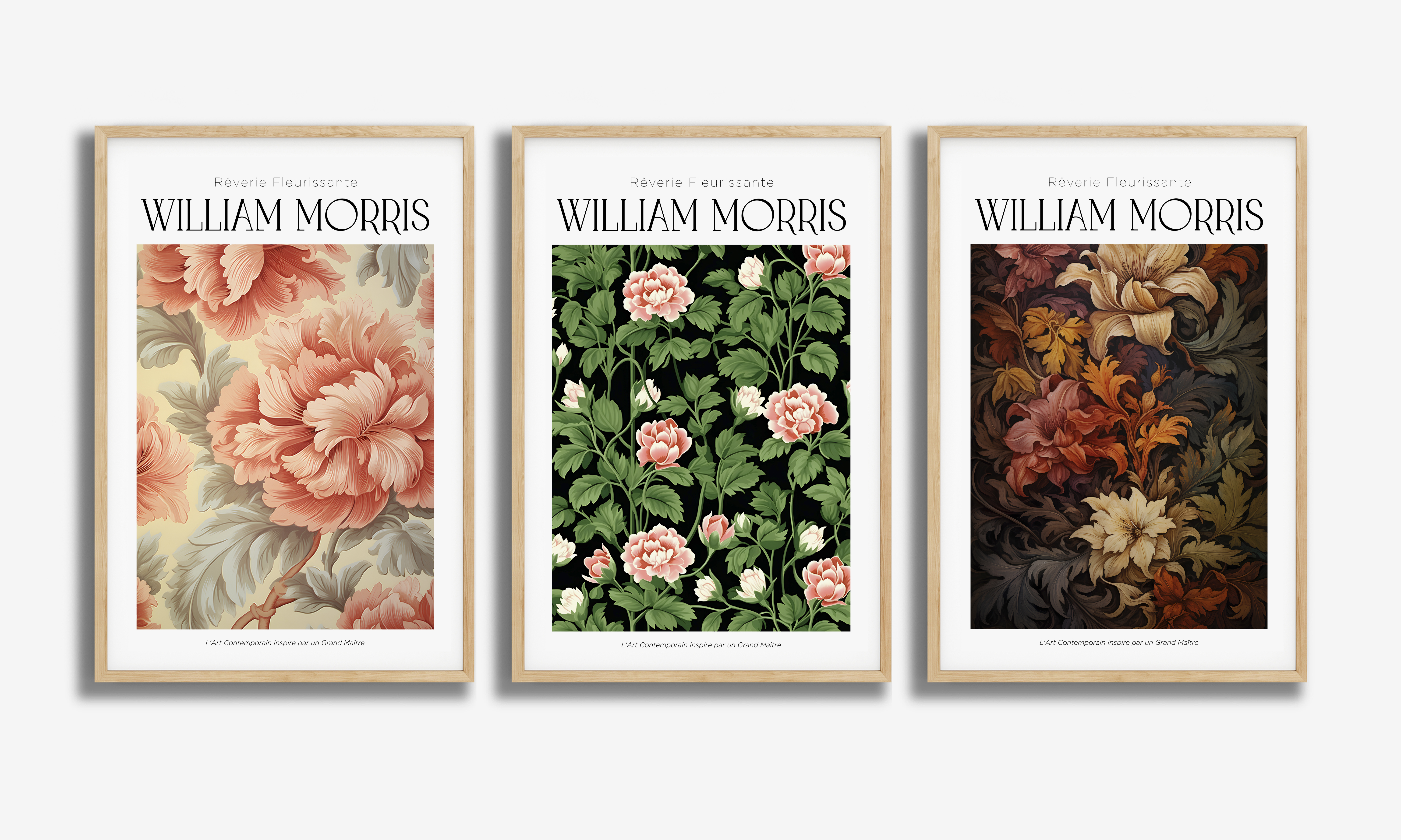 William Morris Poster Set - Set av 3