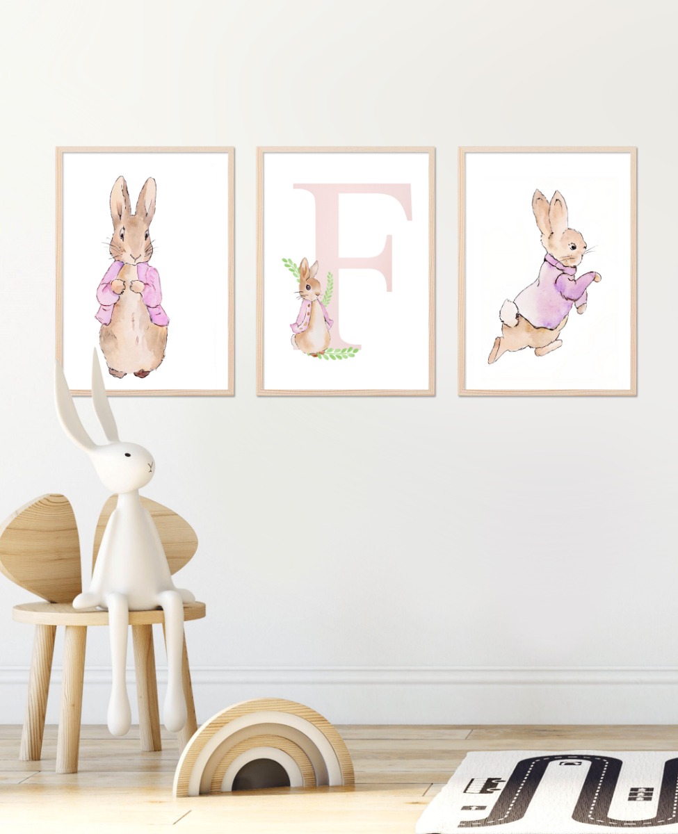 Posters - Kanin / Personlig / Set om 3