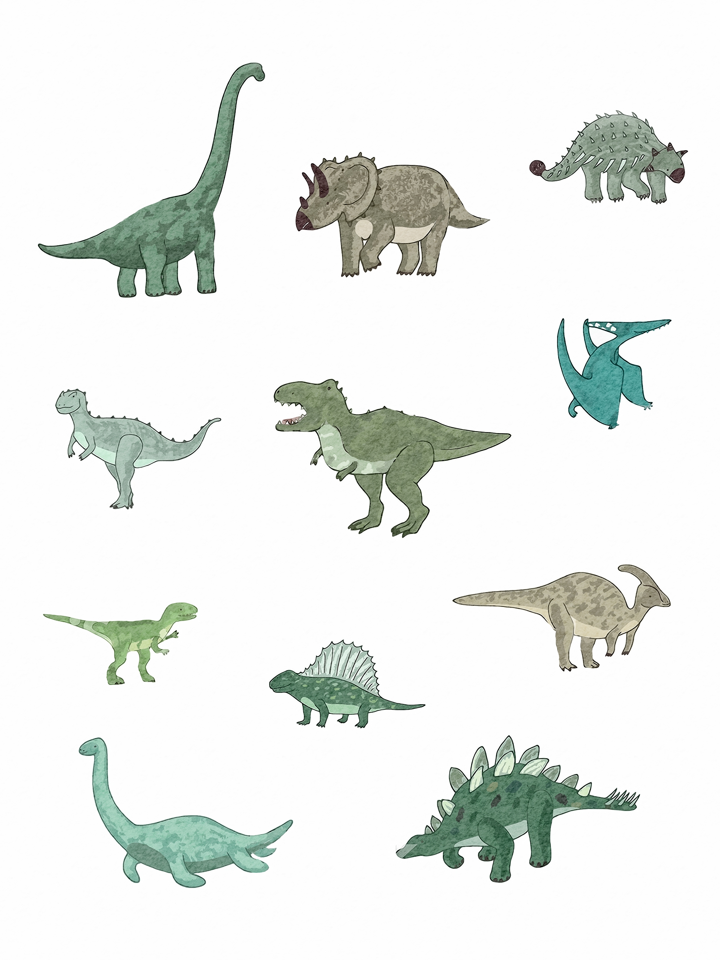 Affisch - Dinosaurier / 02