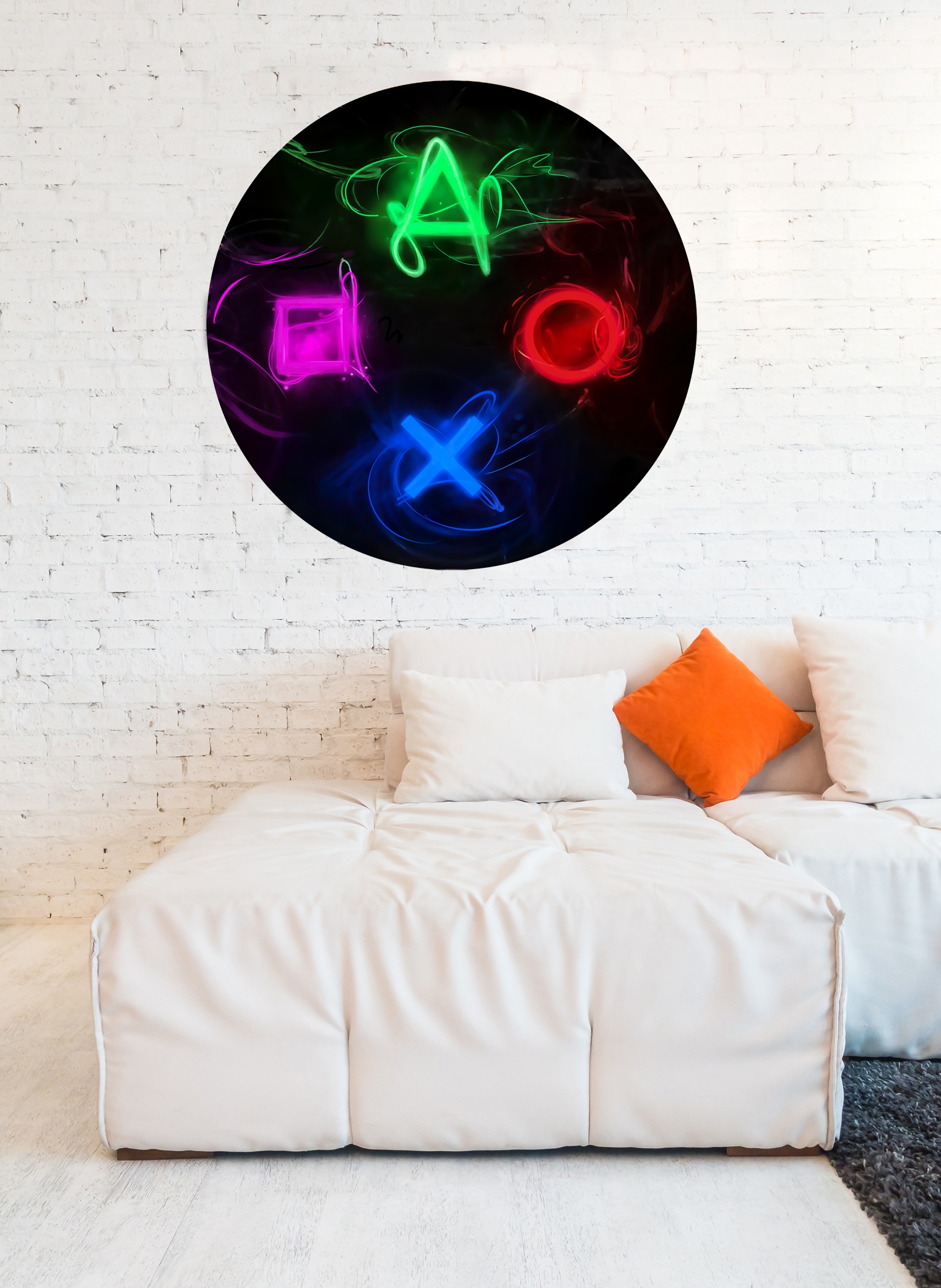 Väggdekal - Spelsymboler / Runda / 03