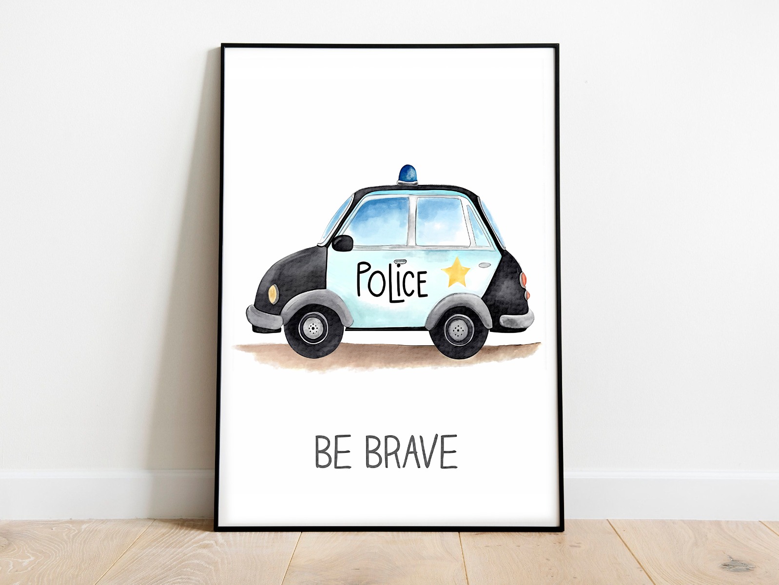 Poster – Fordon / Police / Be Brave