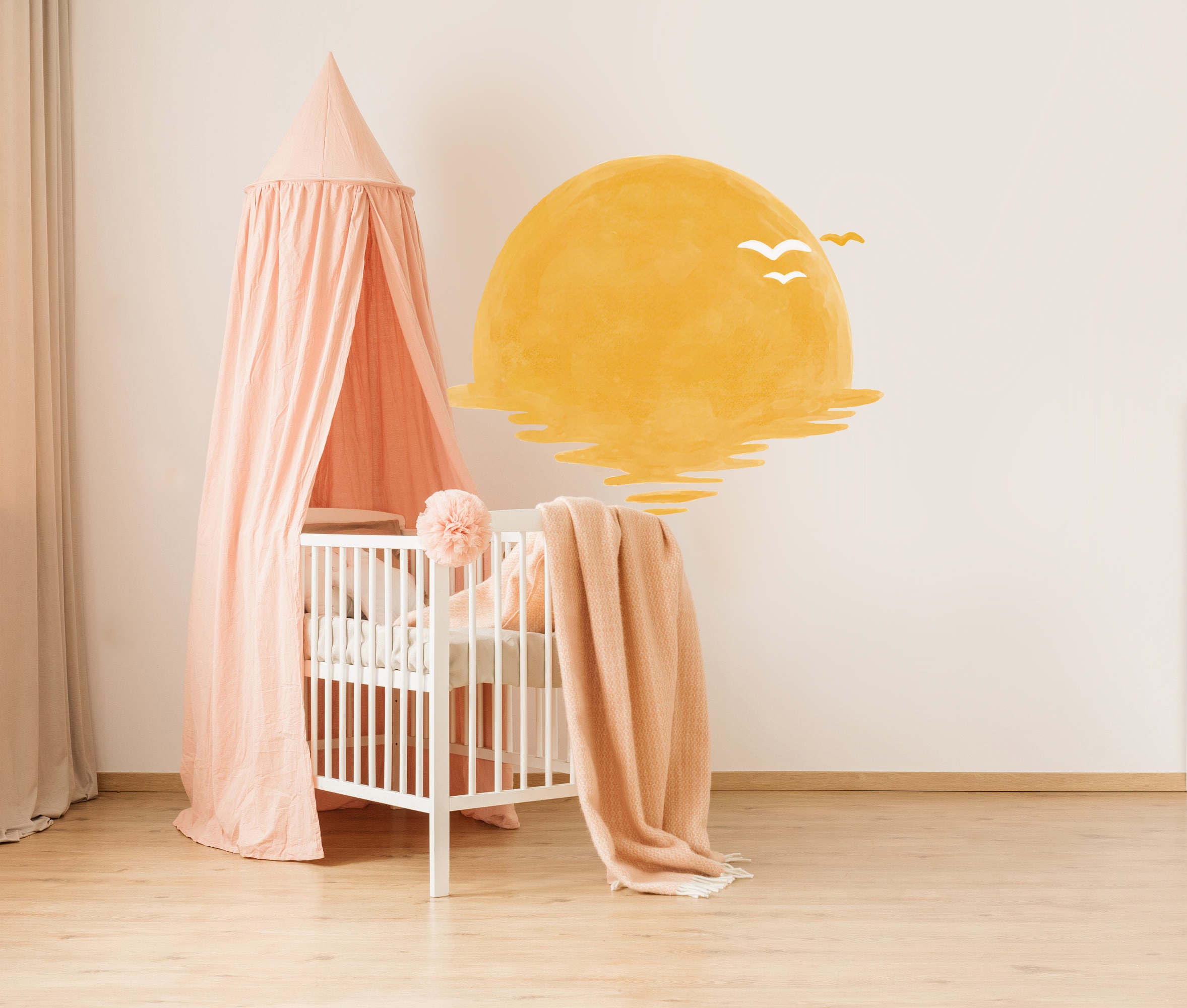 Väggdekal - Sol med Mirage