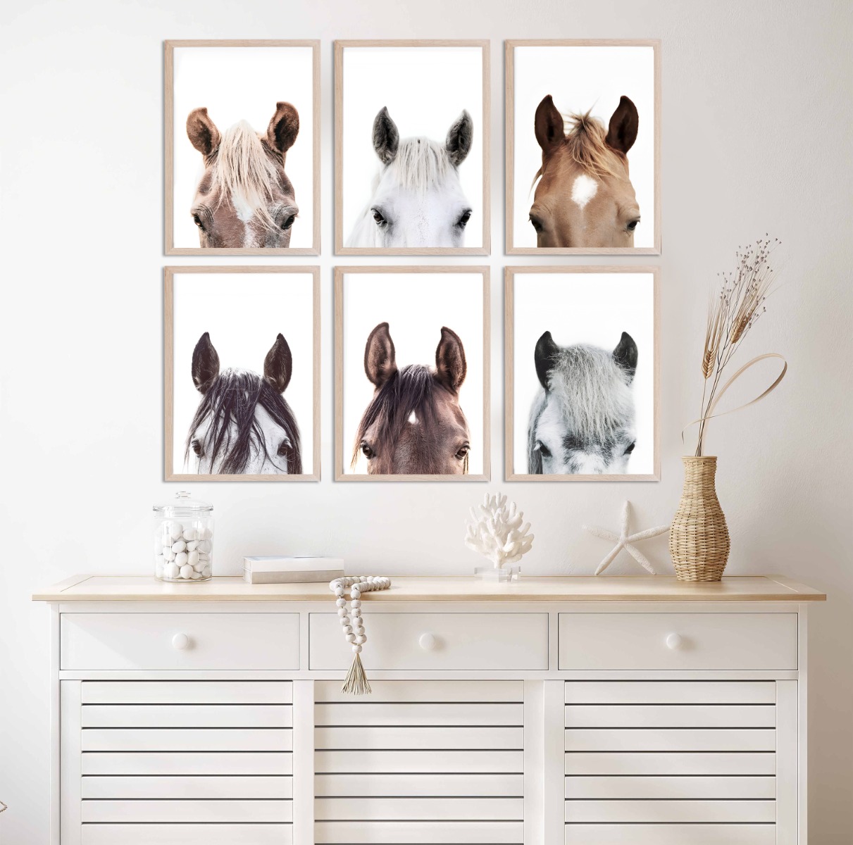 Posters - Hästporträtt / set om 6