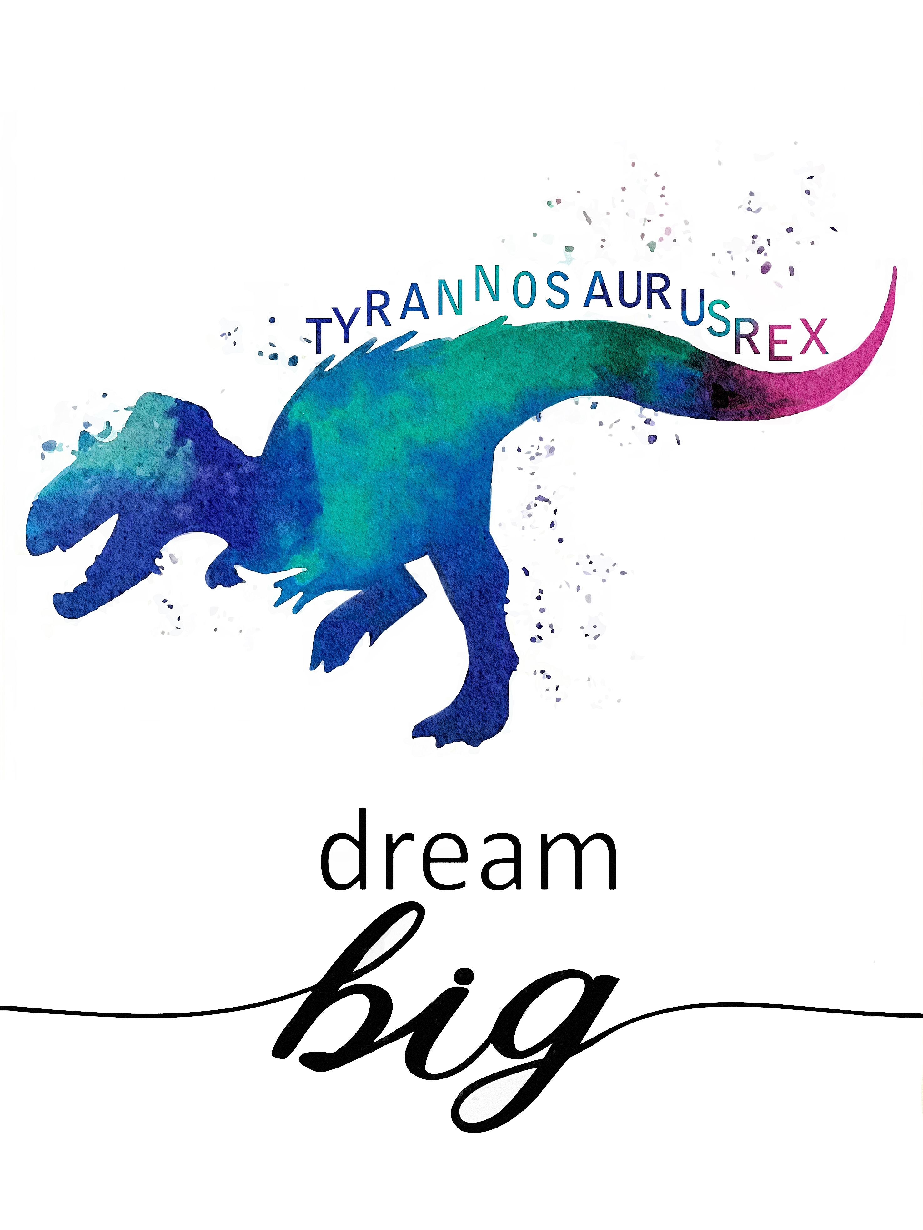 Affisch - Tyrannosaurus / Dream Big