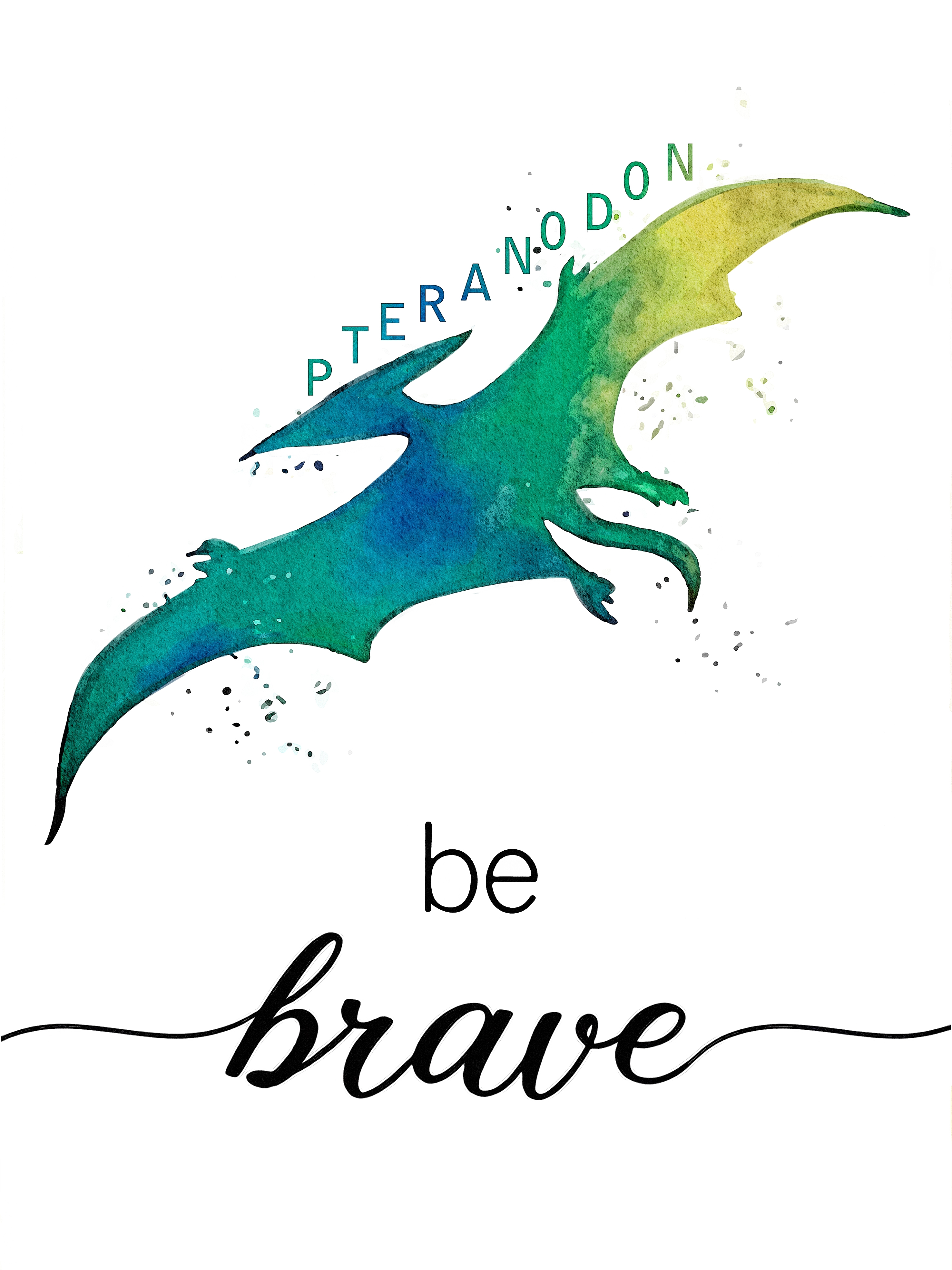 Affisch - PTERANODON / Be Brave