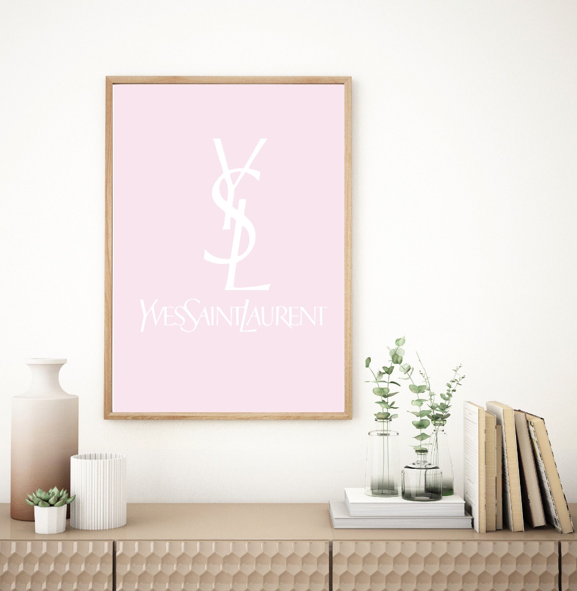 Affisch – Chic Elegans: Den ikoniska Yves Saint Laurent-logotypen