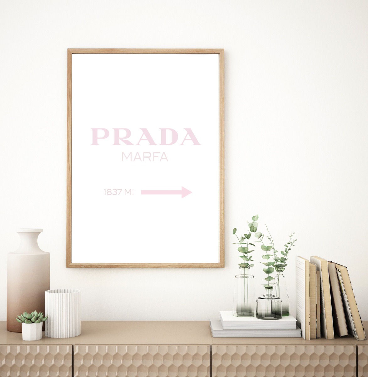 Affisch – PRADA / Rosa