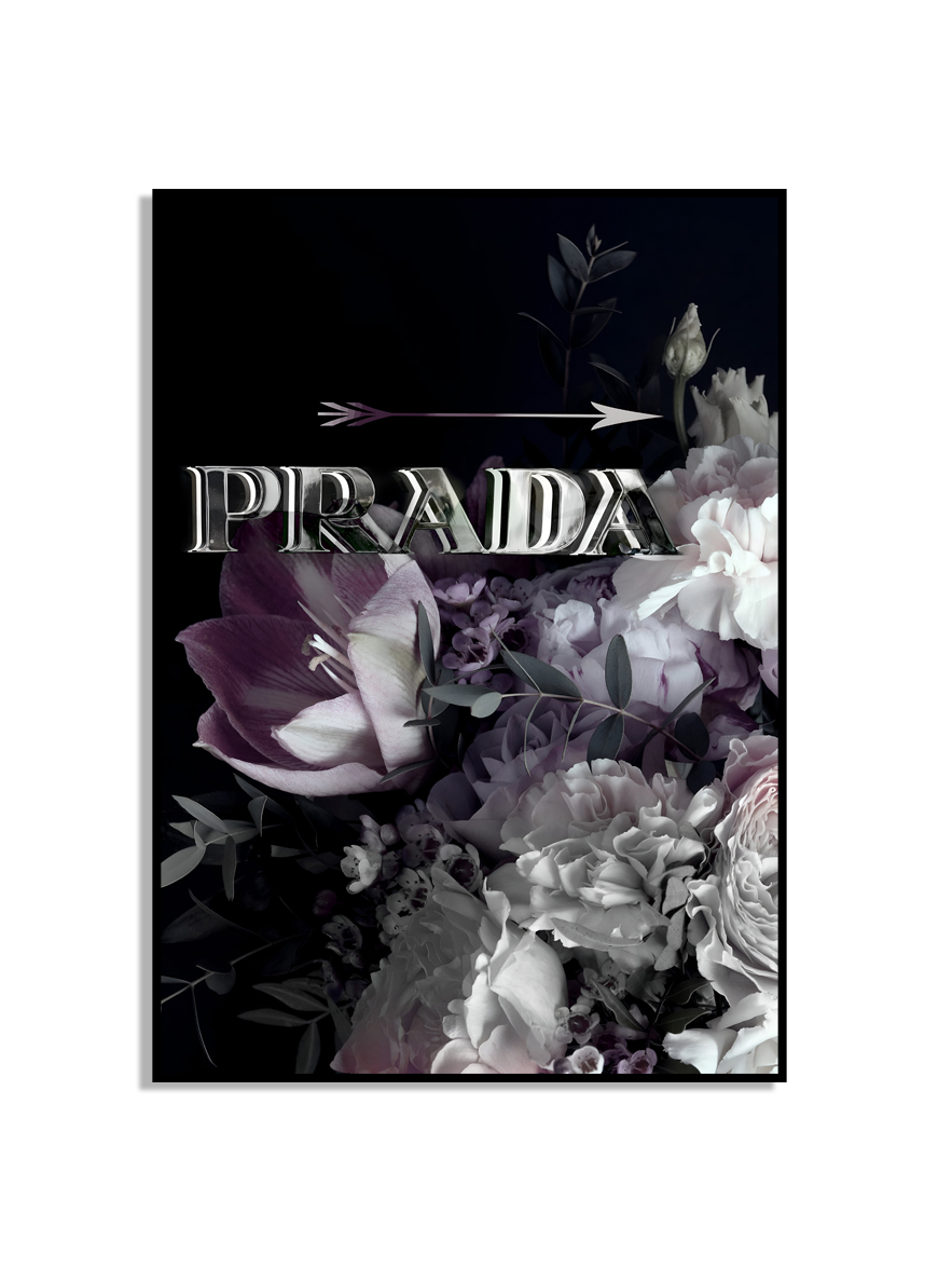 Affisch - Prada / Blommor