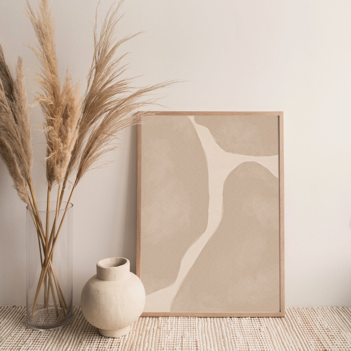 Affisch – Abstrakt konst / Beige