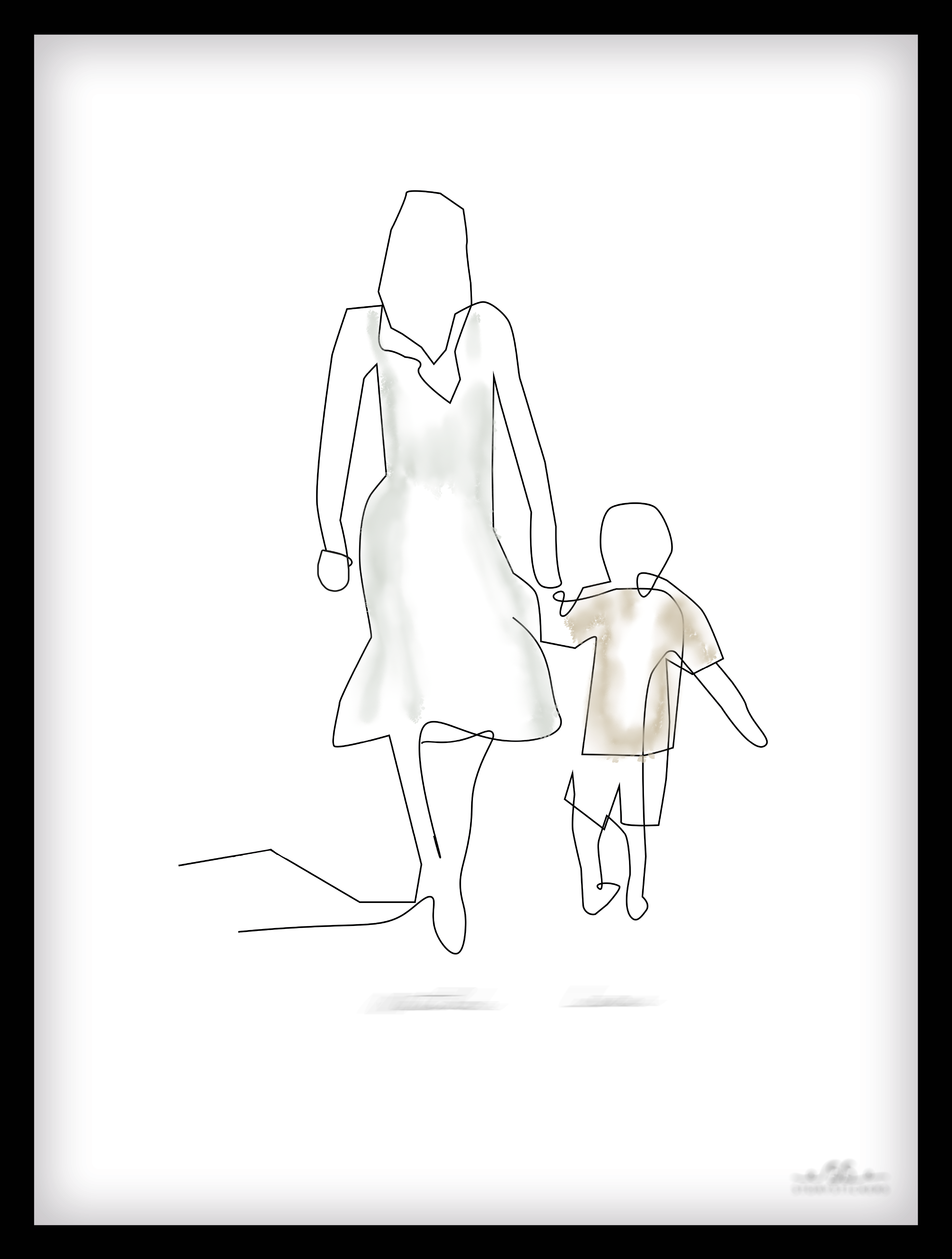 POSTER - Mamma & barn