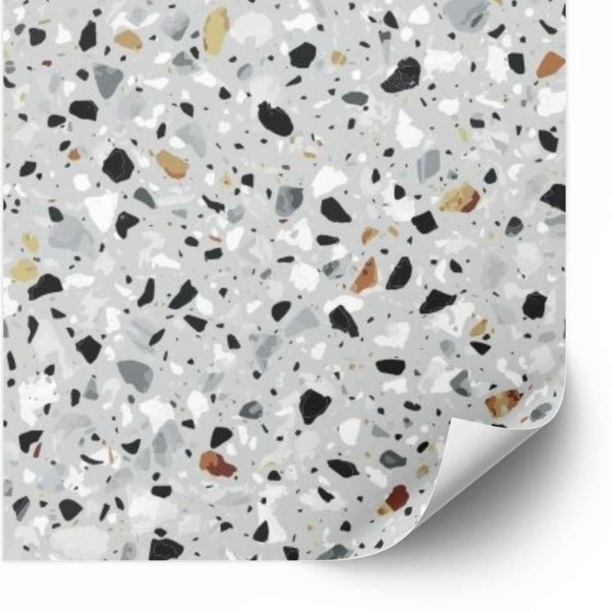 Kakelklistermärke - Terrazzo / Flerfärgad / 24 st