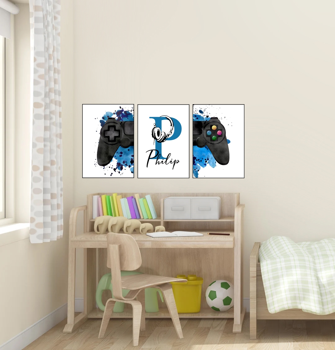 Posters - PlayStation / Gaming / Personlig / Set om 3