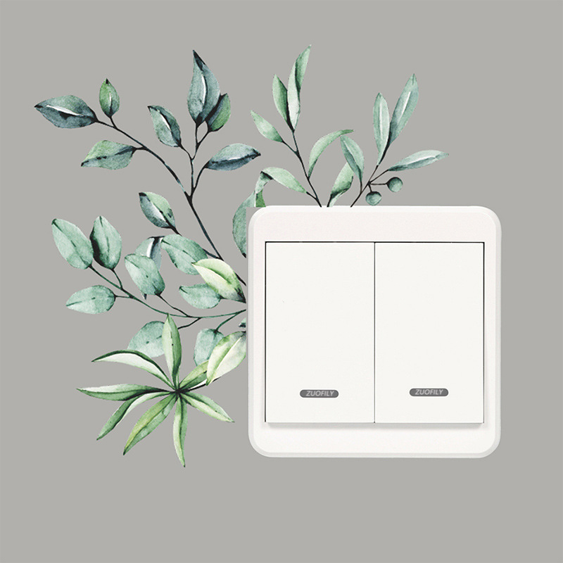 Switch-dekal - Ljusgröna blad