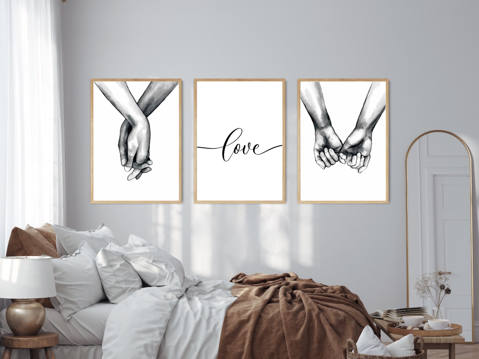 Posters - Händerna på väggen / Love / Set med 3