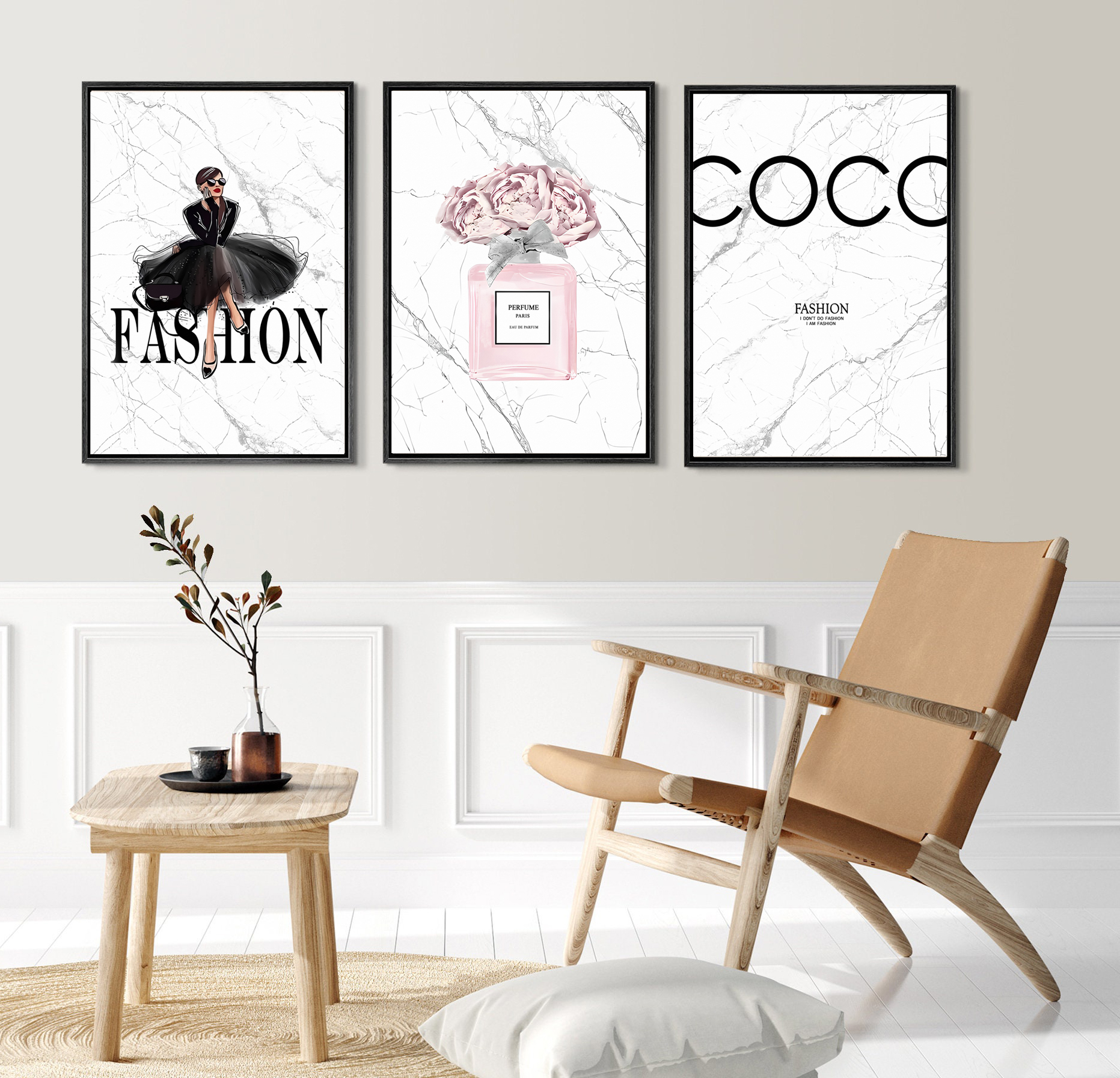Posters - Modeaffisch / Fashion / Set med 3