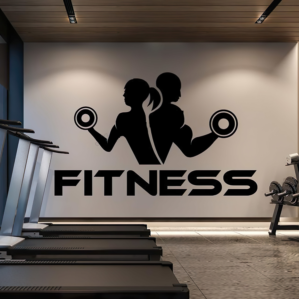 Väggklistermärke - Fitness