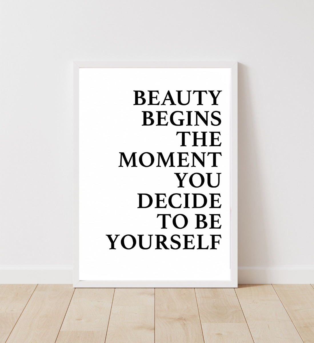 Affisch - BEAUTY BEGINS THE MOMENT….