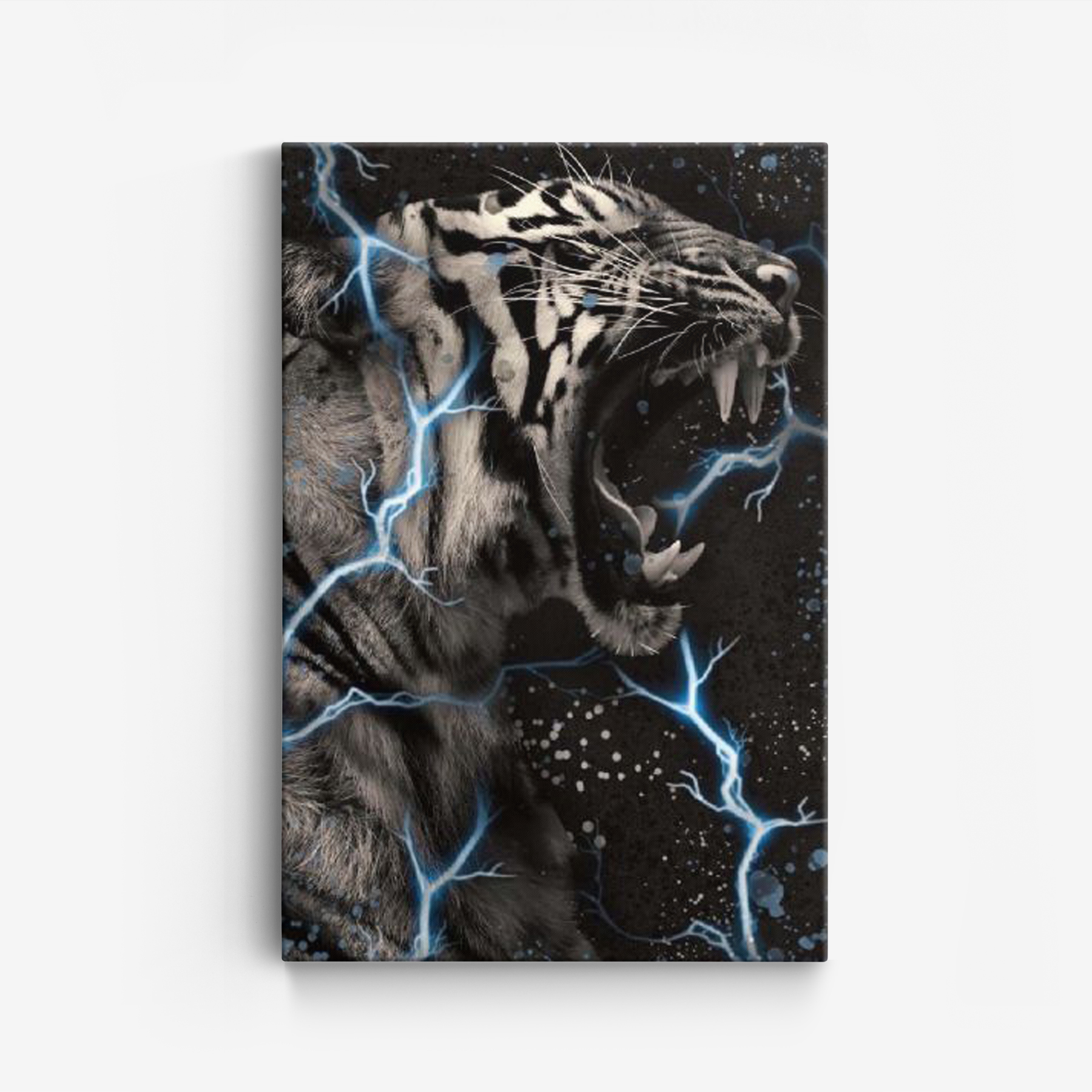 Canvas - Rytande tiger