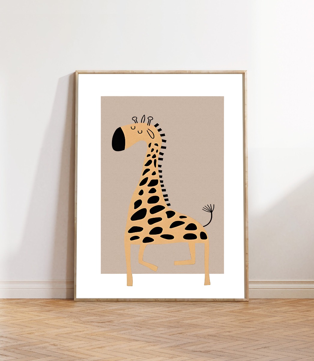 Affisch – Nordiskt barnrum / Giraff