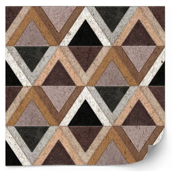 Kakelklistermärke - Abstrakt geometriskt mönster / Diamant / 24 st