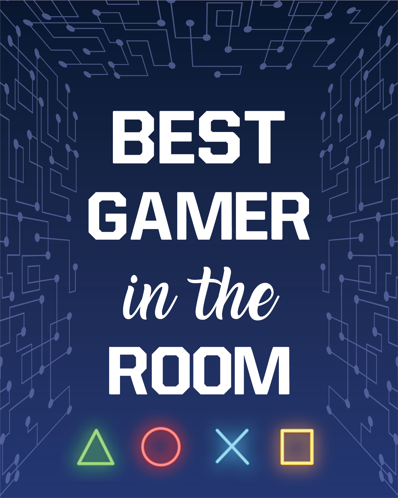 Affisch - Spelarcitat / Best Gamer in the Room