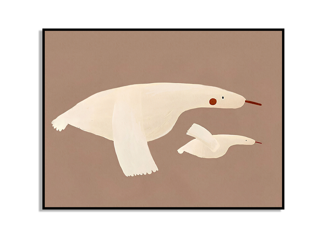 Affisch - Flygande fåglar / 02