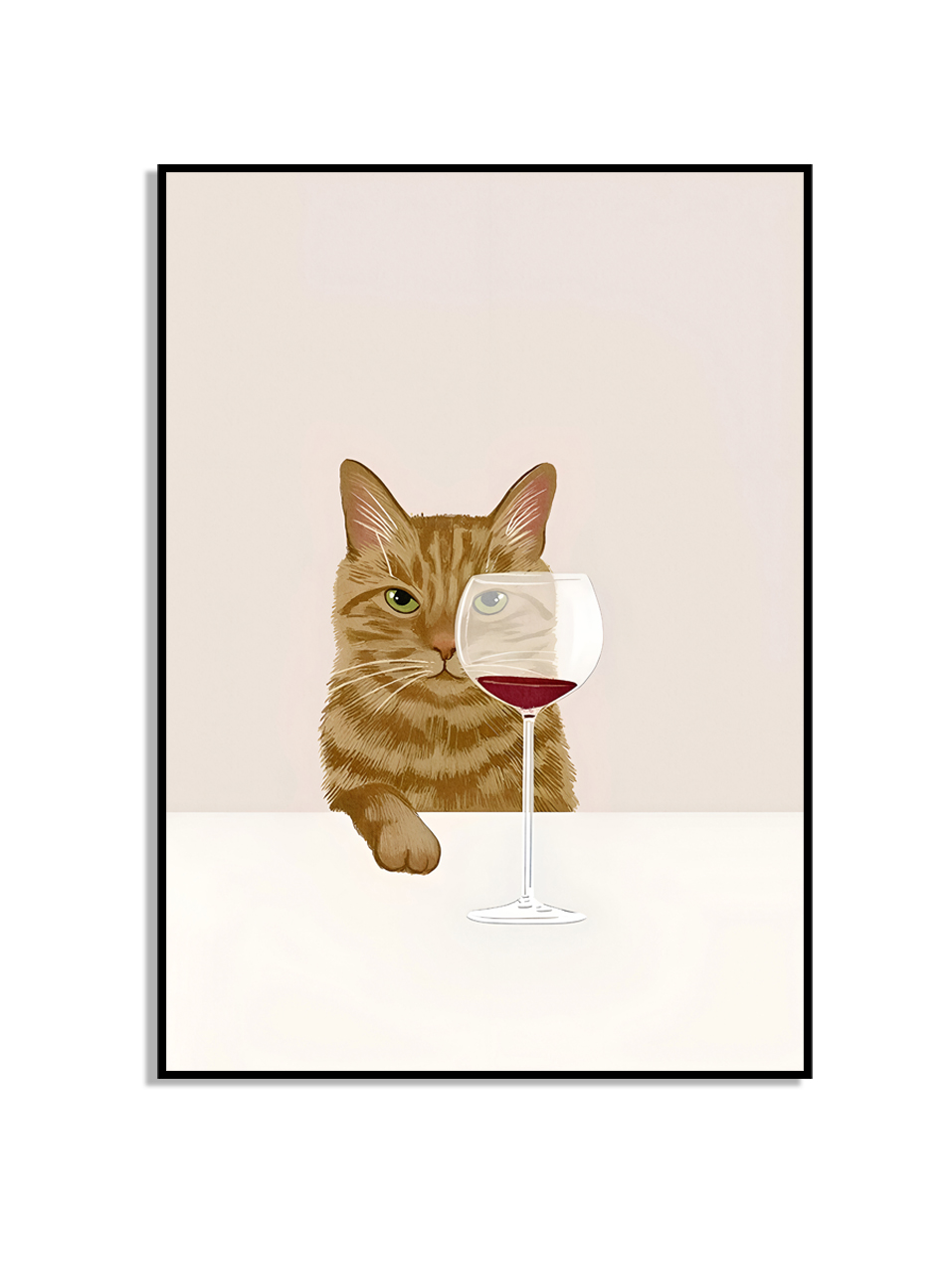 Affisch – Gul katt