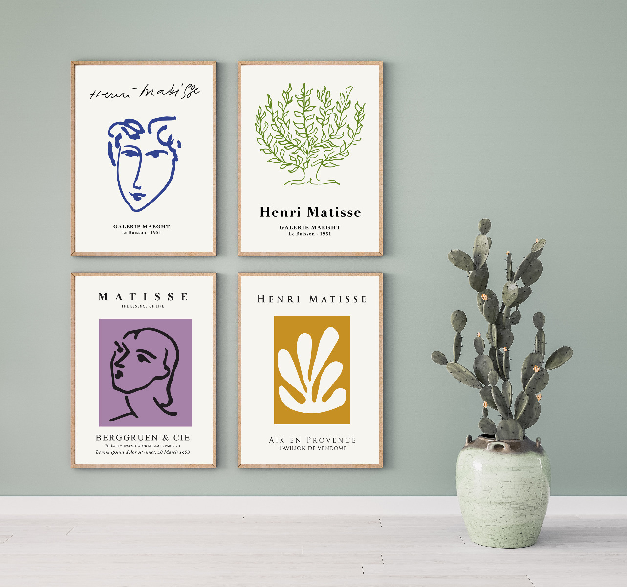 Affisch -   Matisse Henri /set med 4