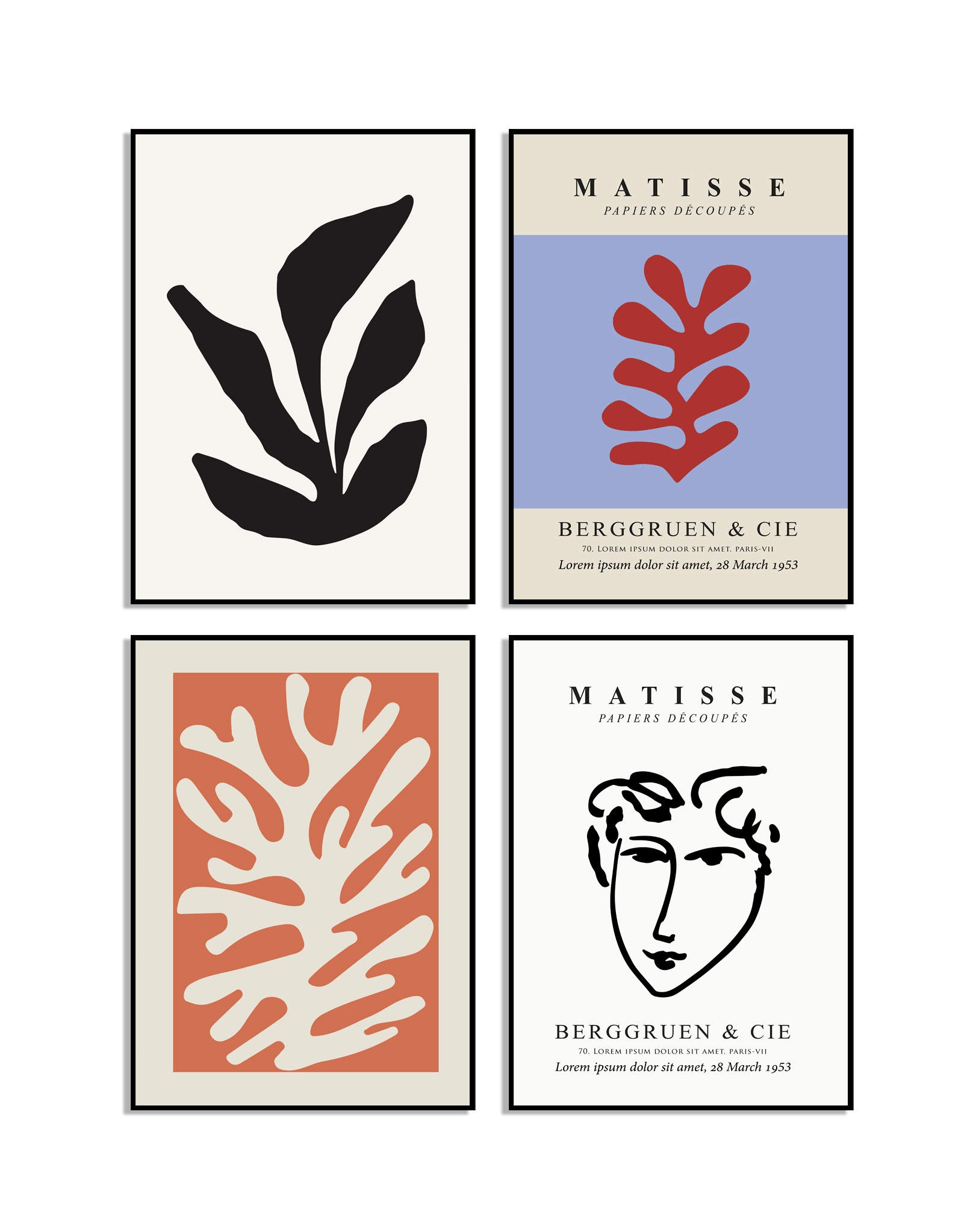 Affisch -   Matisse  /set med 4