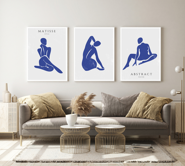 Posters -   Matisse & Abstract  / Set med 3