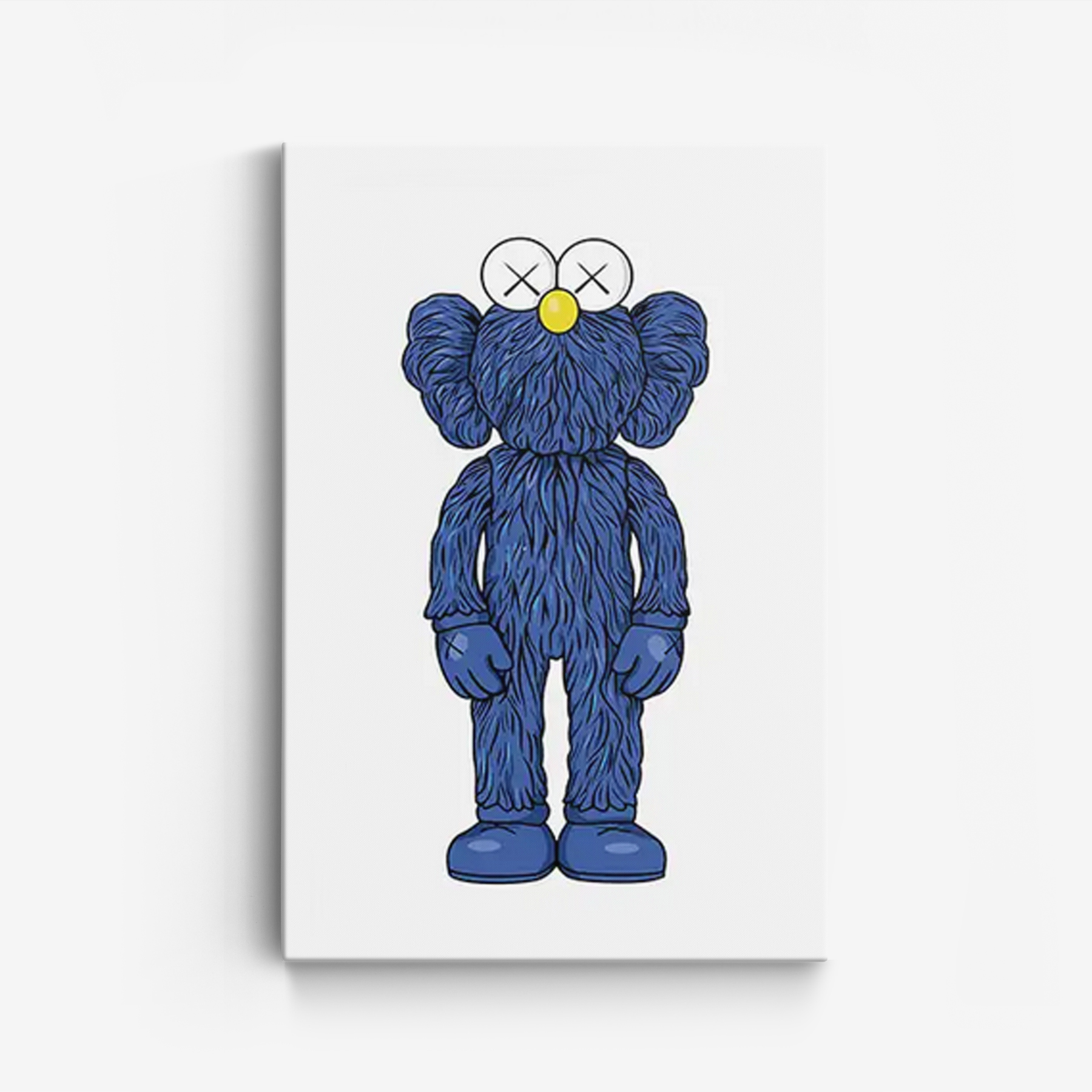 Canvas - Kaws Companion / Blå och gul