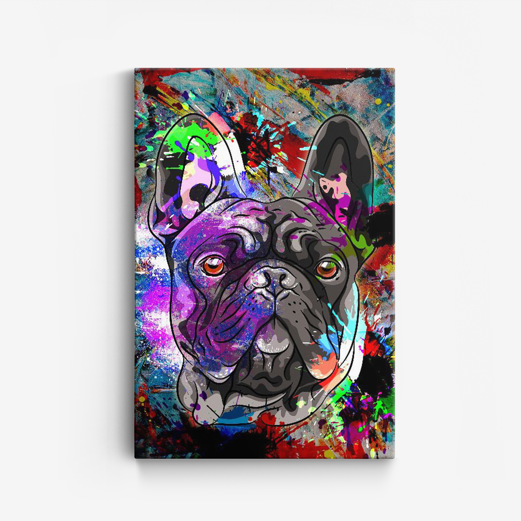 Canvas - Färgad hund / 02