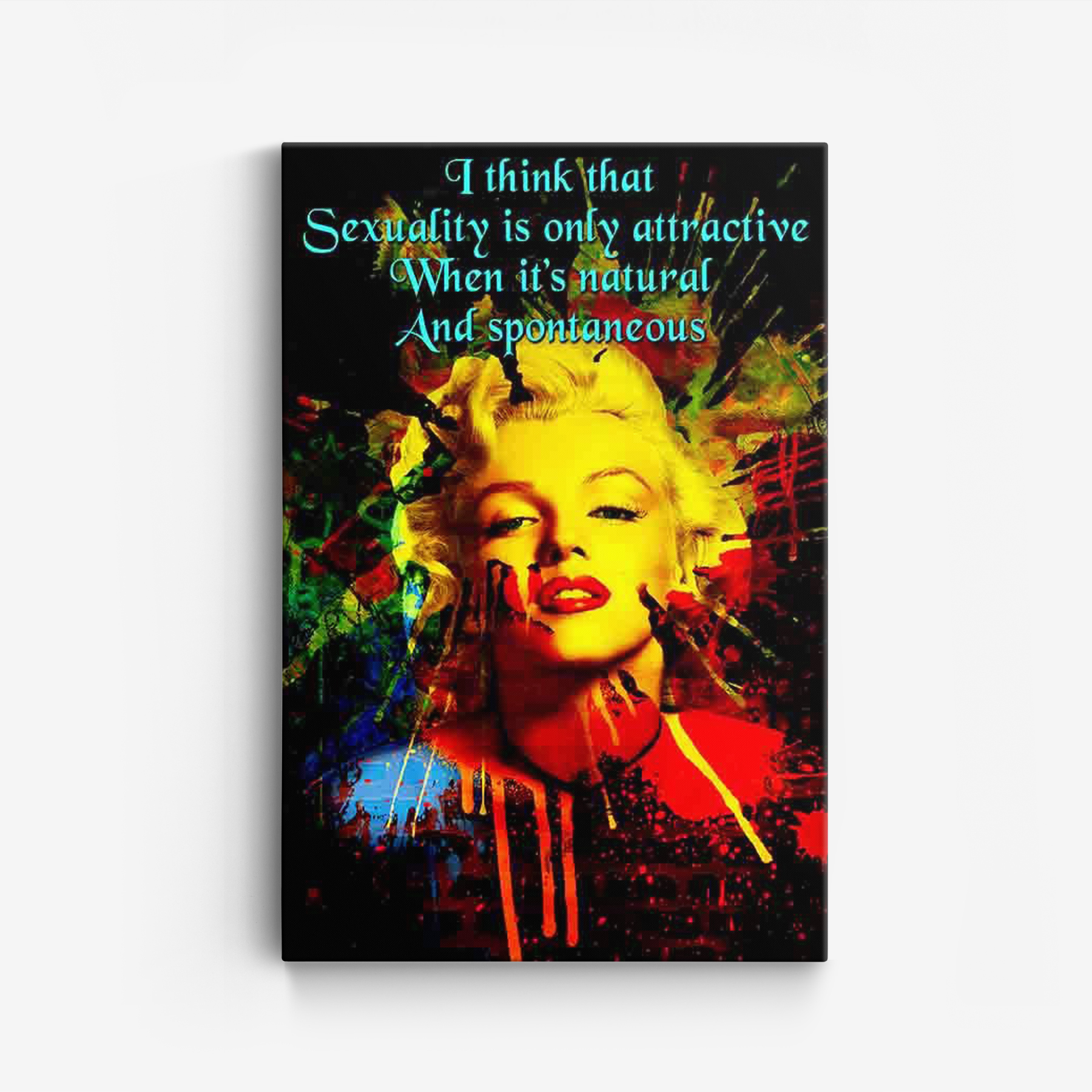 Canvas - Marilyn Monroe inspirerande citat