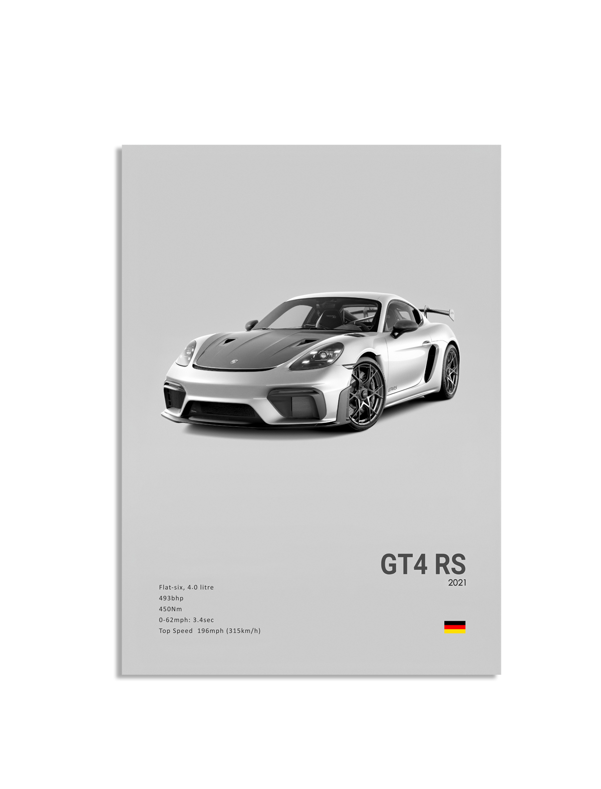 Affisch – Lyxig sportbil / GT4 RS