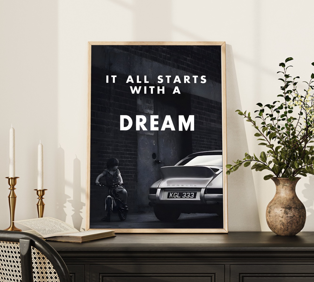 Affisch – ITS ALL STARTS WITH A DREAM