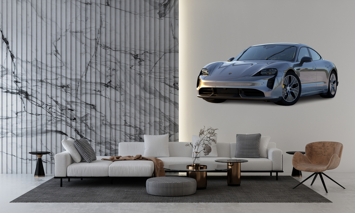 Väggdekal – Porsche / Grå