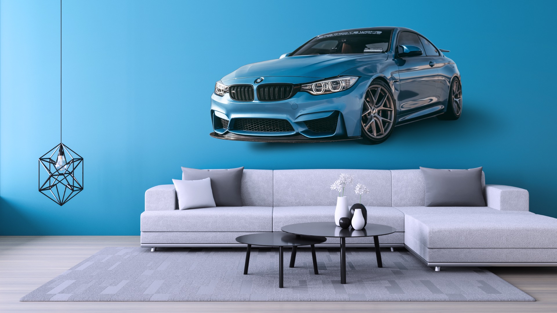 Väggdekal – BMW / Blå