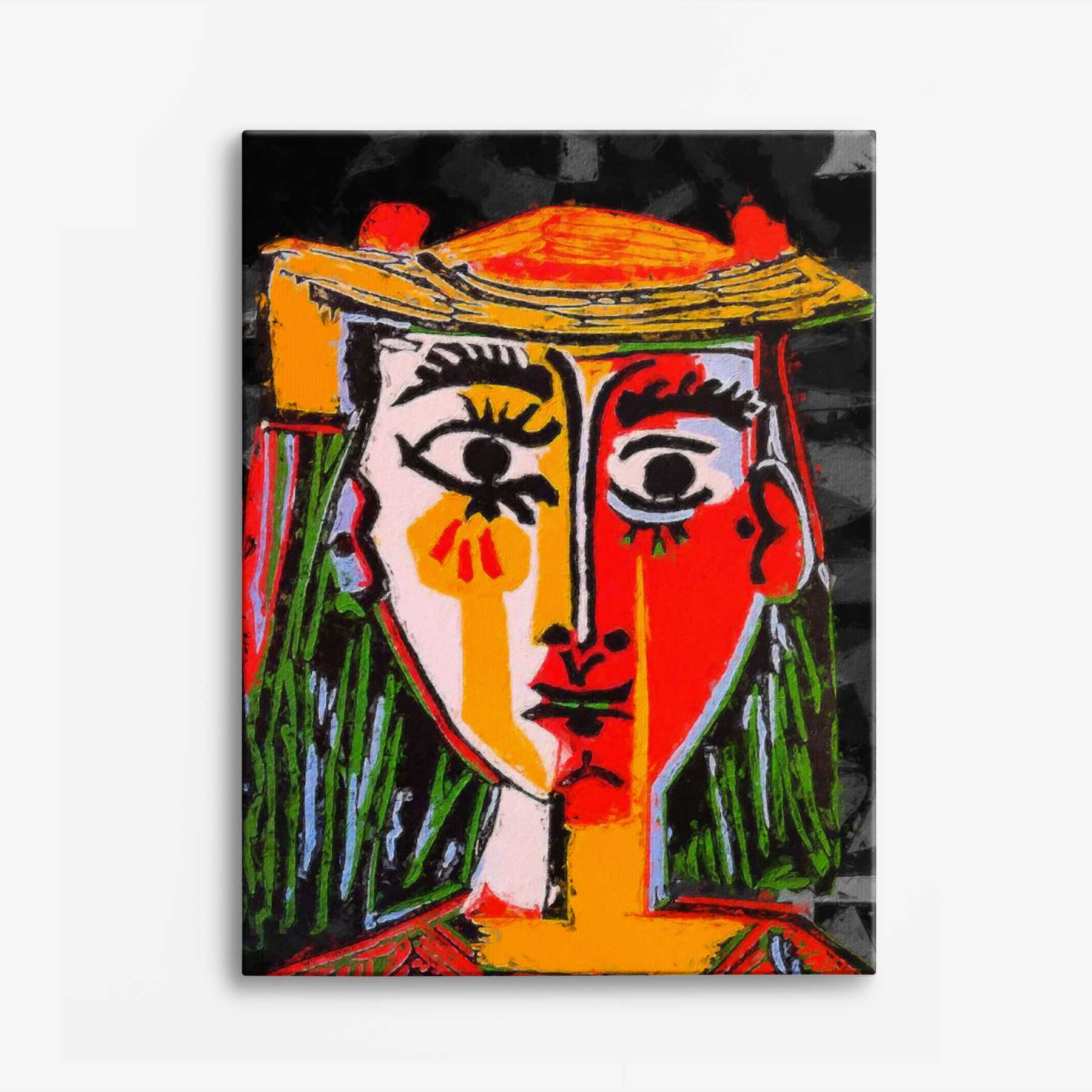 Canvas - Picasso's Konst / Porträtt av kvinnor / Byst av en kvinna med en hatt