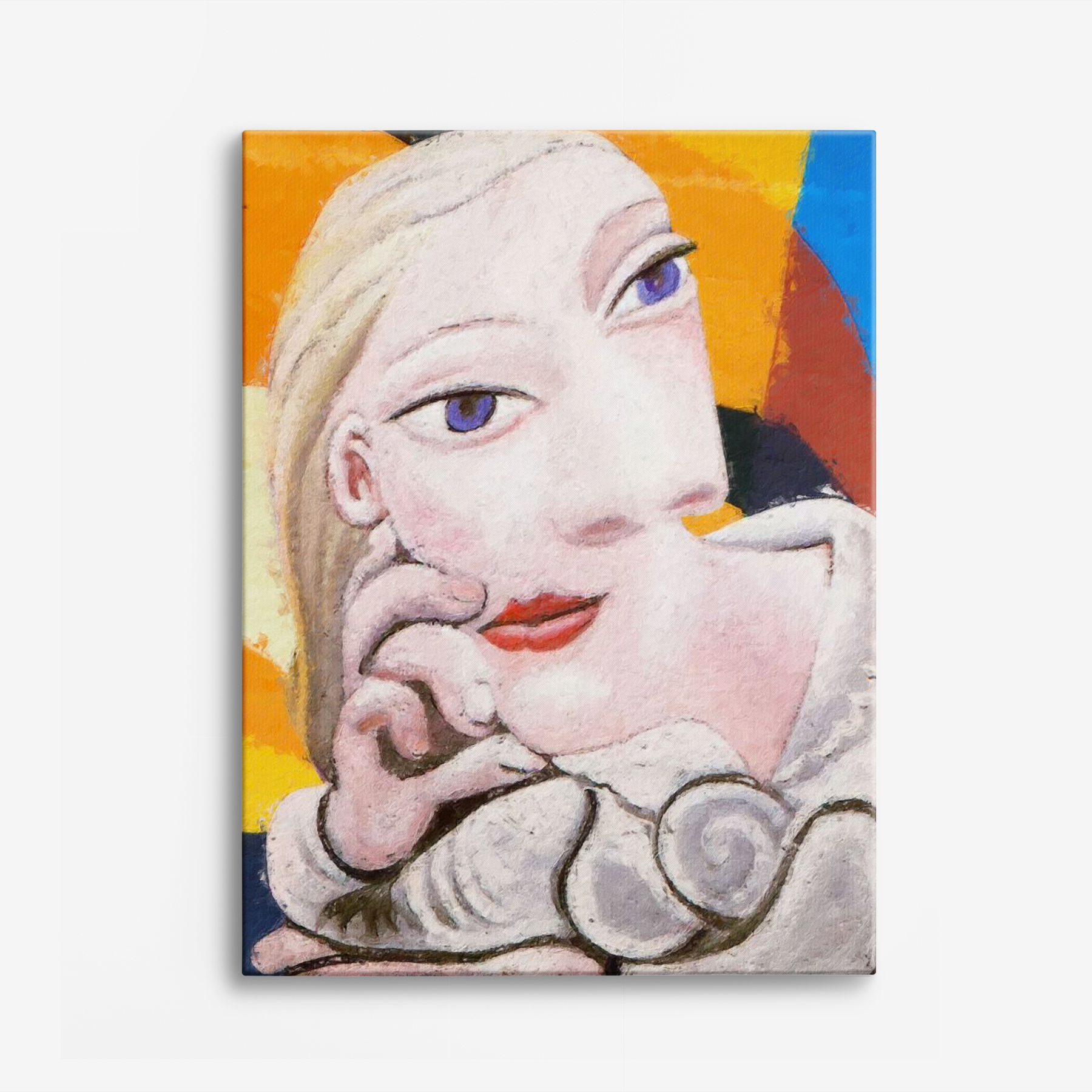 Canvas - Picasso's Kubismkonst / Porträtt av kvinnor / Marie-Therese leaning