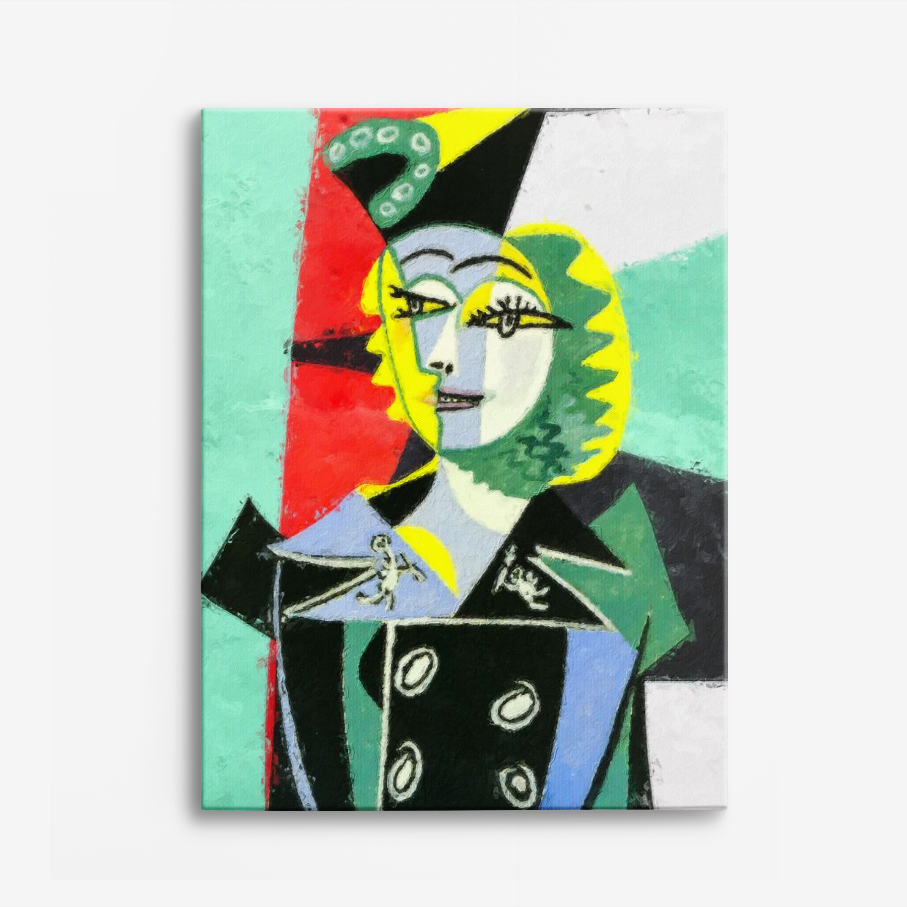 Canvas - Picasso's Kubismkonst / Porträtt av Nusch Éluard