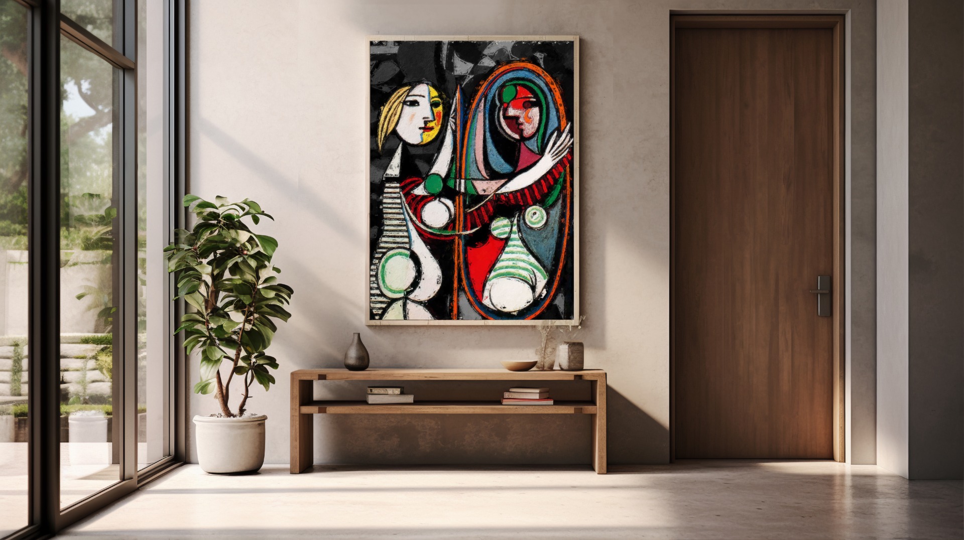 Affisch – Picasso’s / Marie-Therese Walter / Flicka framför en spegel