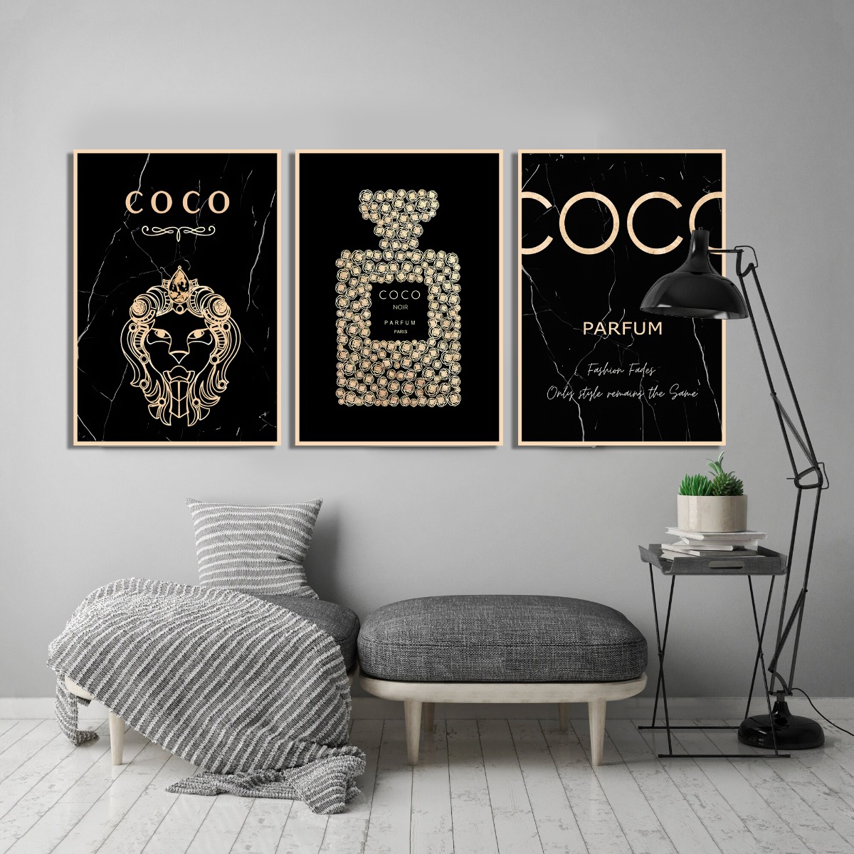 Affischer – COCO / Svart / Set om 3