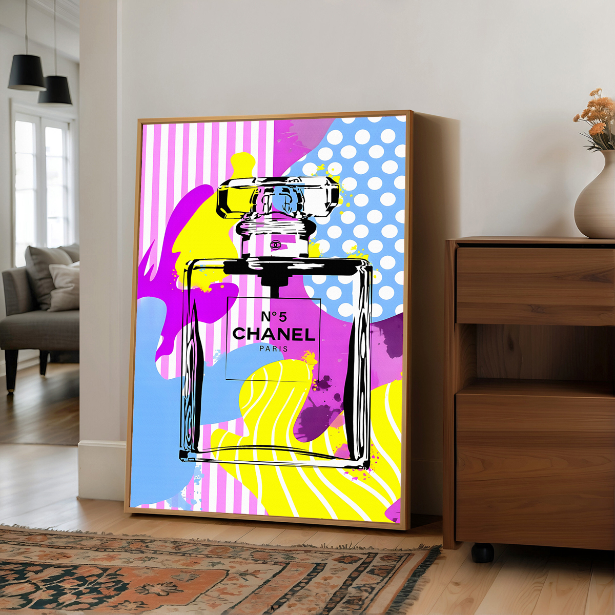 Affisch – Graffitikonst / N°5 CHANEL PARIS